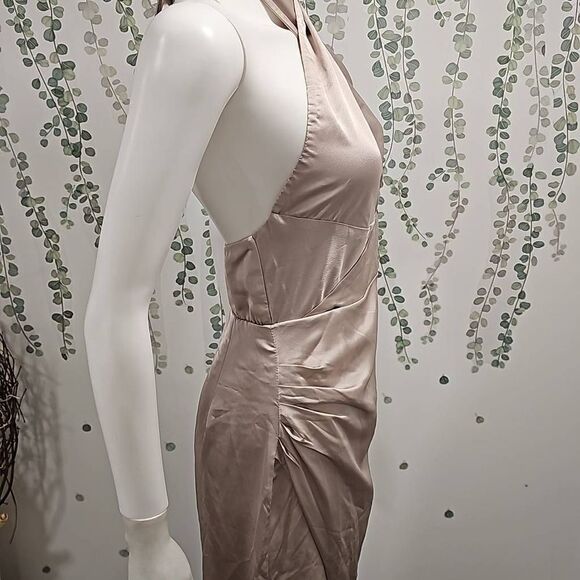 Show Me Your MuMu Adele Halter Maxi Dress Sz S - Picture 8 of 11